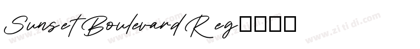 Sunset Boulevard Reg字体转换